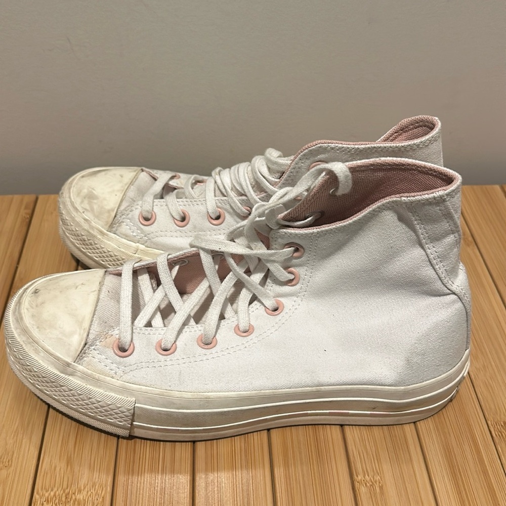 Converse clay pink details high tops chunky (US 7)
